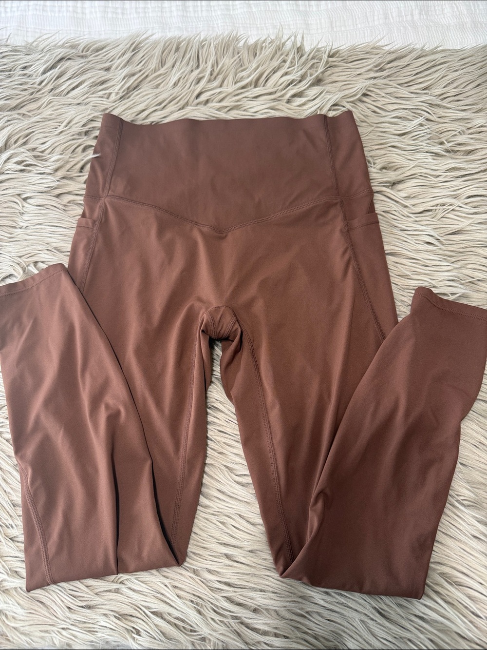 HALARA Brown High-Waist Leggings